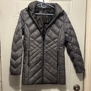 BCBGeneration Women's Charcoal Puffer Coat